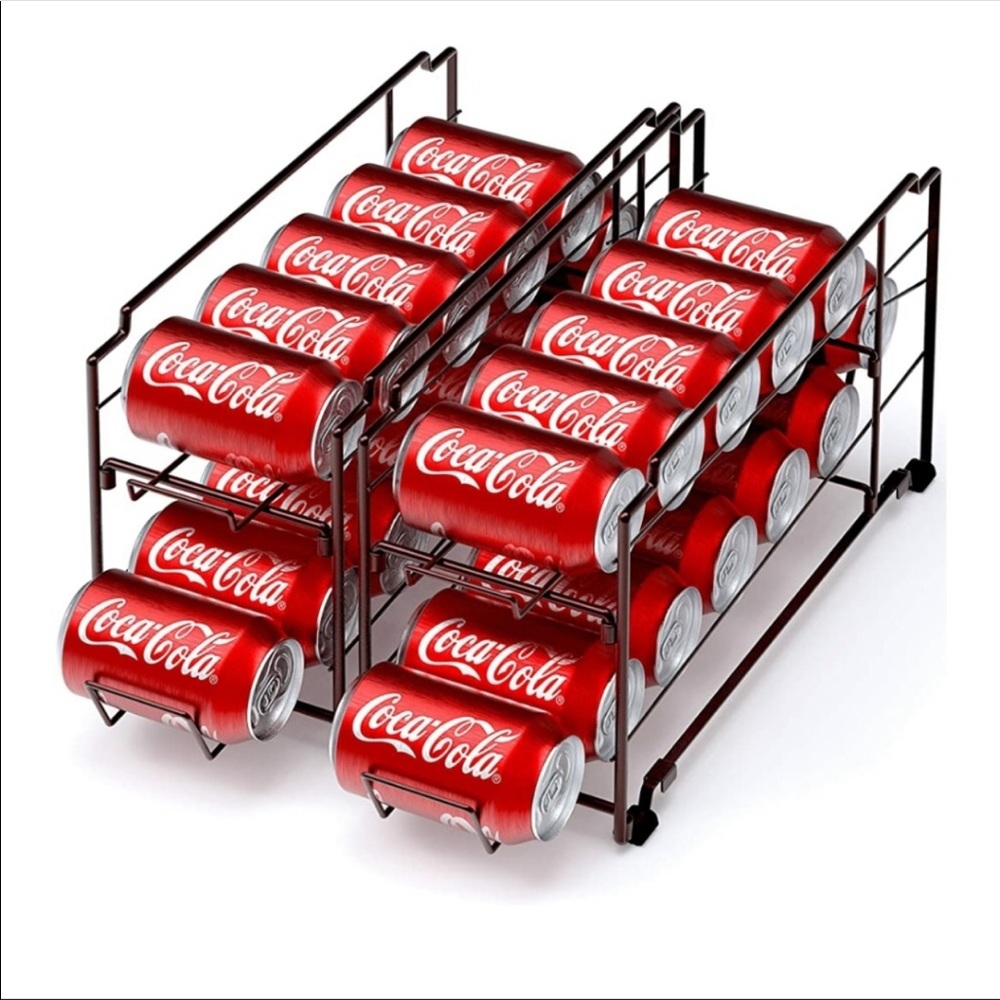 🆕️ 2 Pack Stackable Soda Can Dispenser Rack